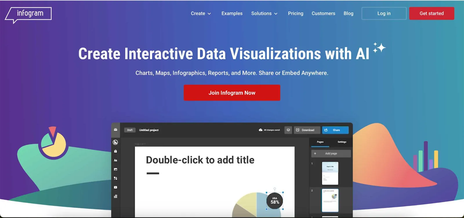 data visualization tools - infogram