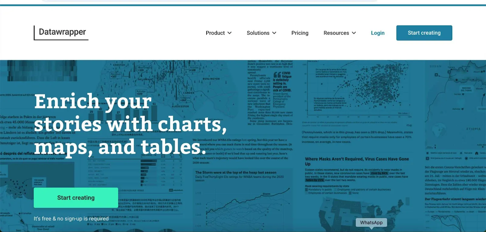 data visualization tools - Datawrapper