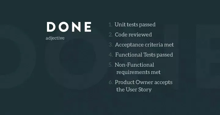what does done mean in agile