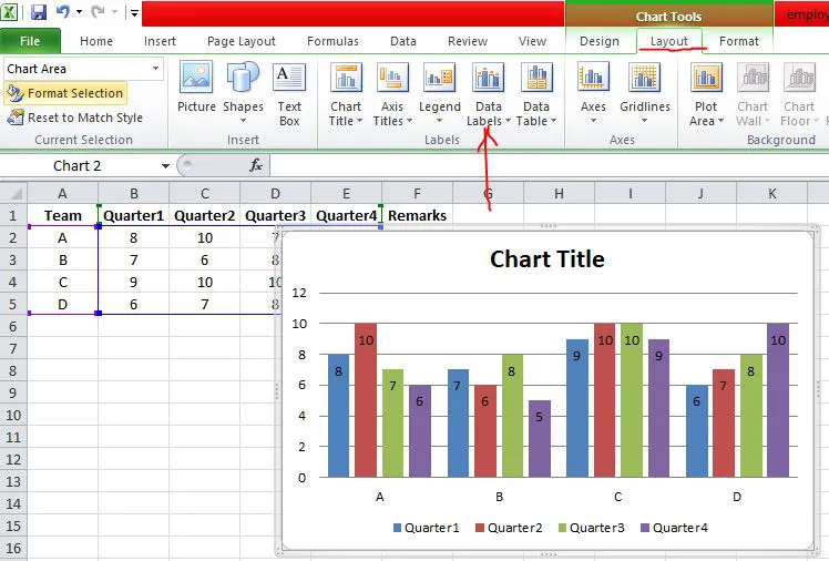 data visualization tools - Excel