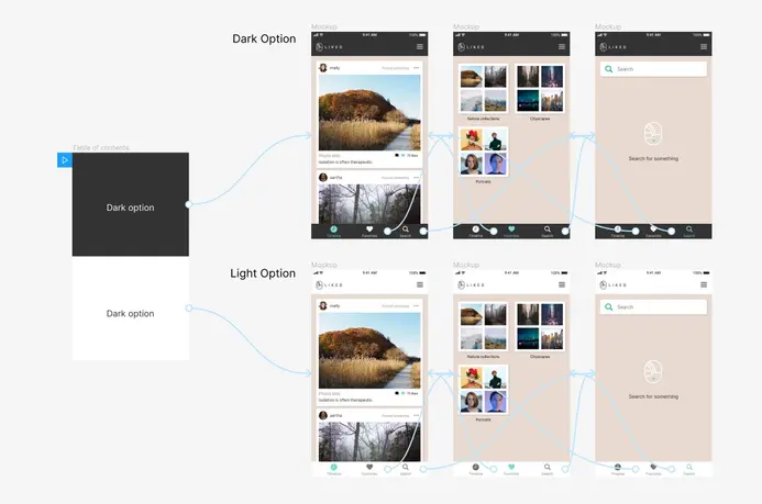 Figma screenshot as an example of rapid prototyping software