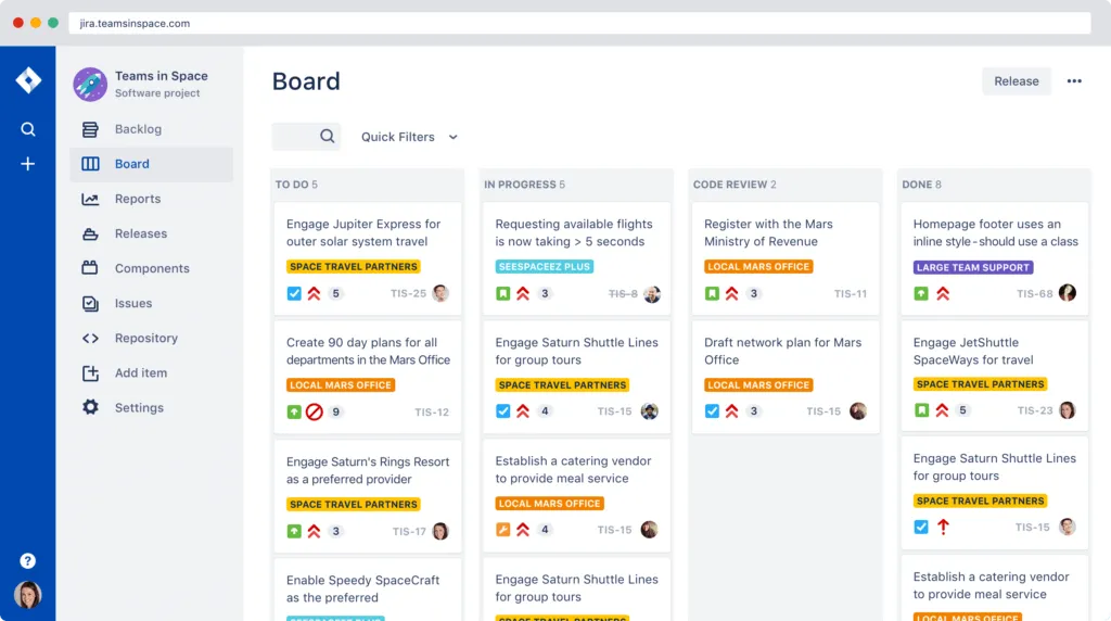 Example of a customer-influenced roadmap in Uservoice's customer feedback software