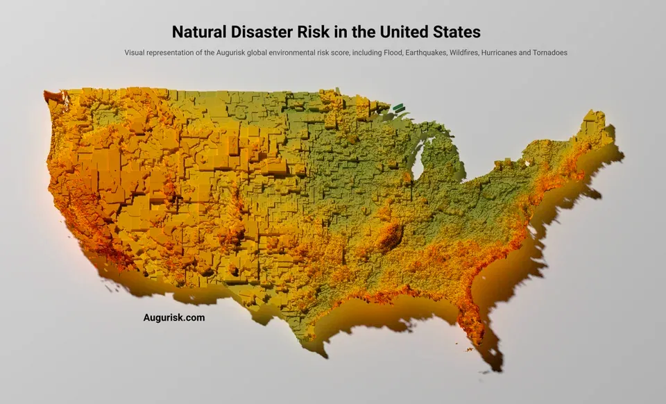 risk of natural disasters visualization