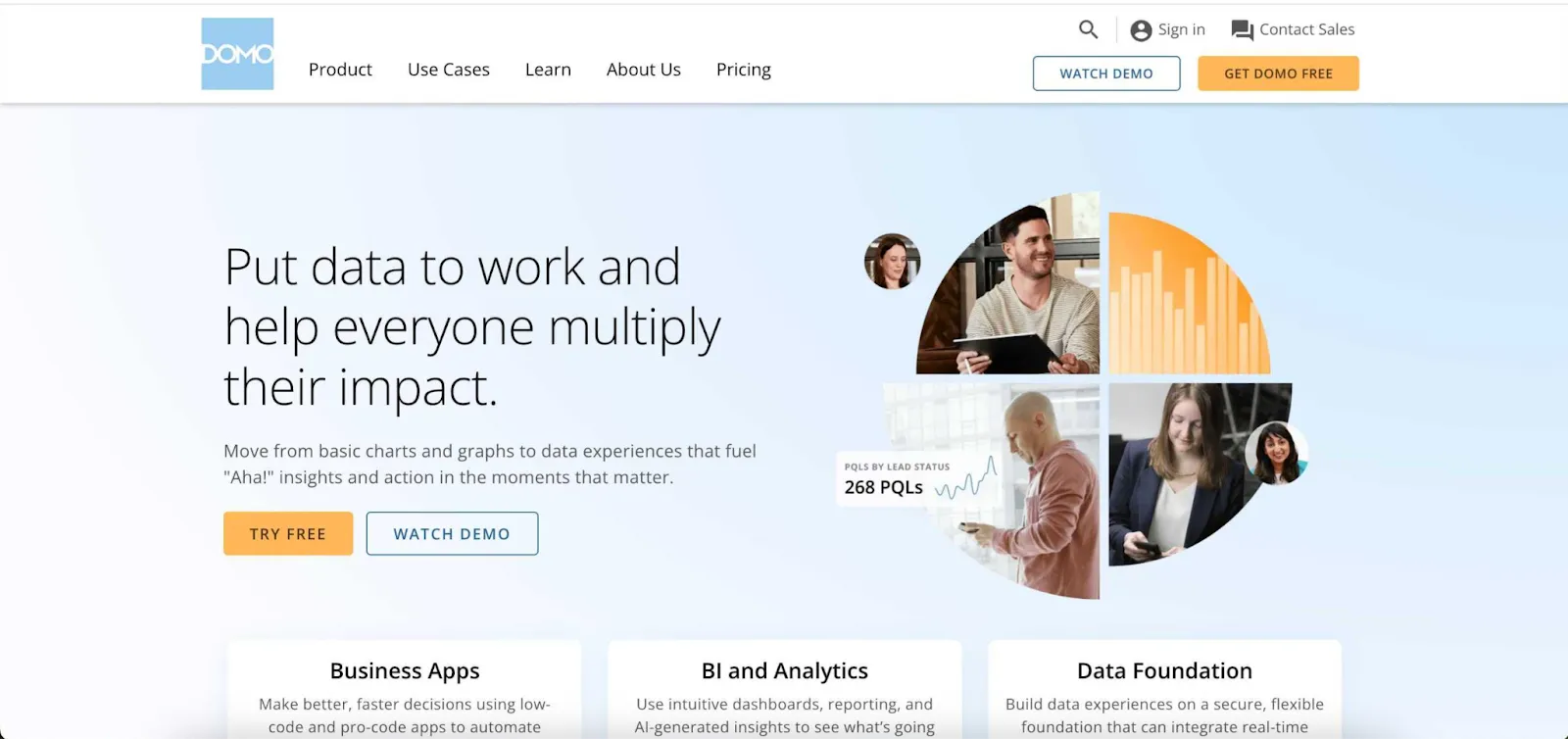 data visualization tools - Domo