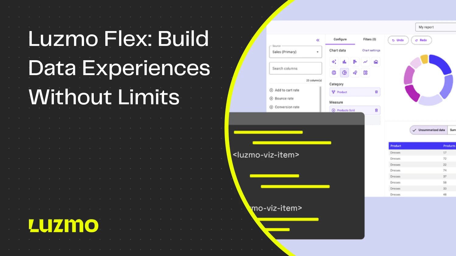 Introducing Luzmo Flex: Build Data Experiences Without Limits