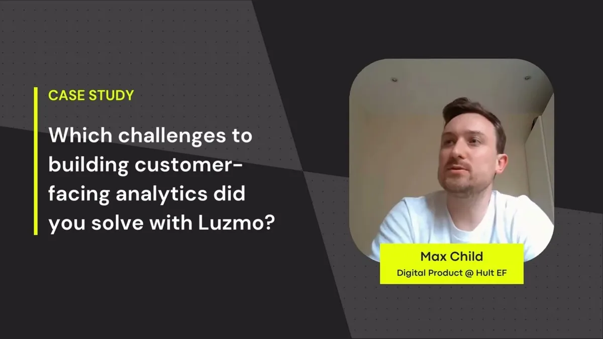 Case Study: Quick iteration on customer-facing analytics with Luzmo for Hult EF